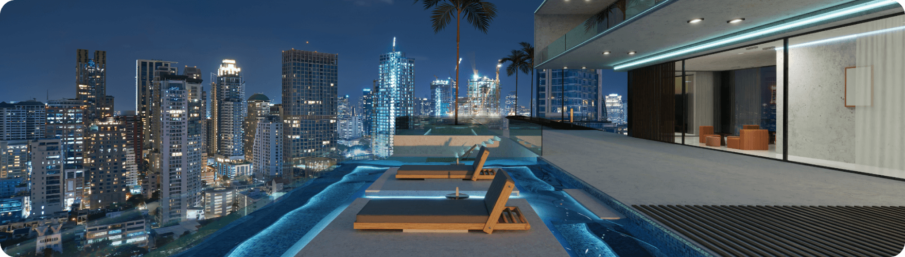 Elegant Poolside